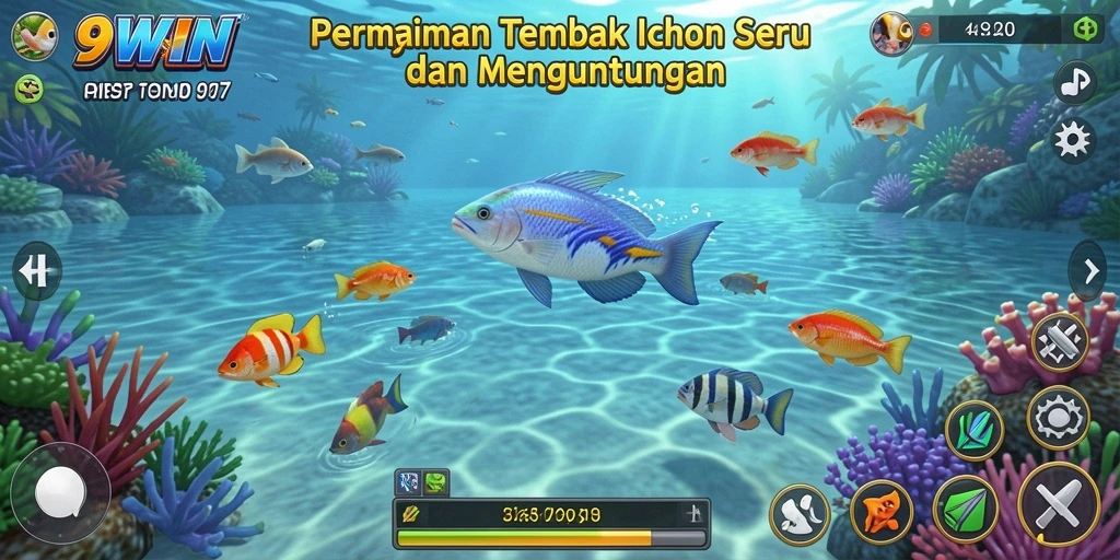 Tangkapan layar dari gameplay Tembak Ikan yang seru di 9WIN.