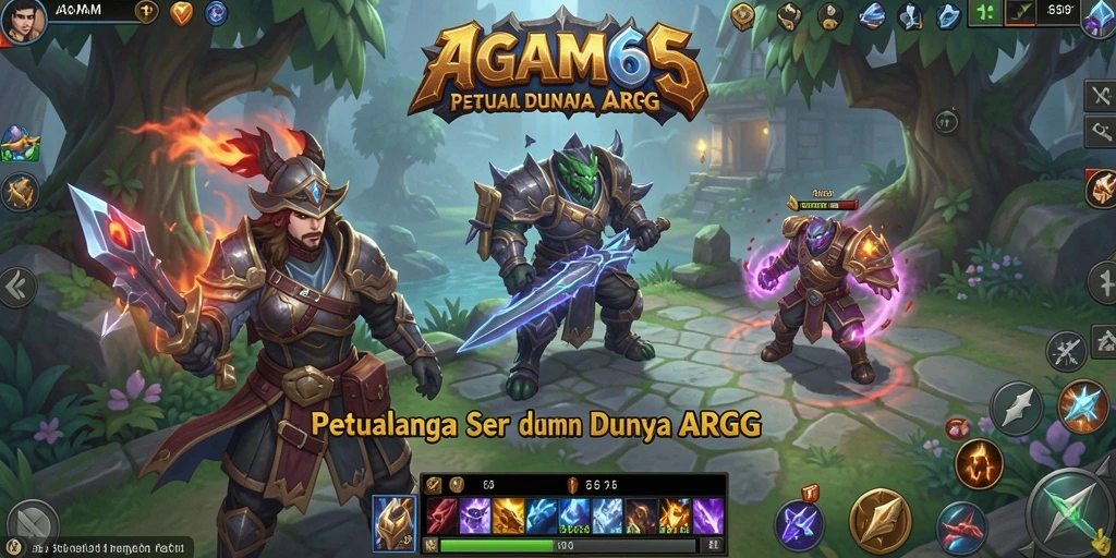 Tampilan menarik dari gameplay ARPG AGAM66 dengan grafis menawan.
