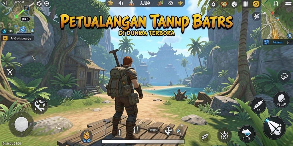 Tampilan menarik dari petualangan seru di dunia terbuka.