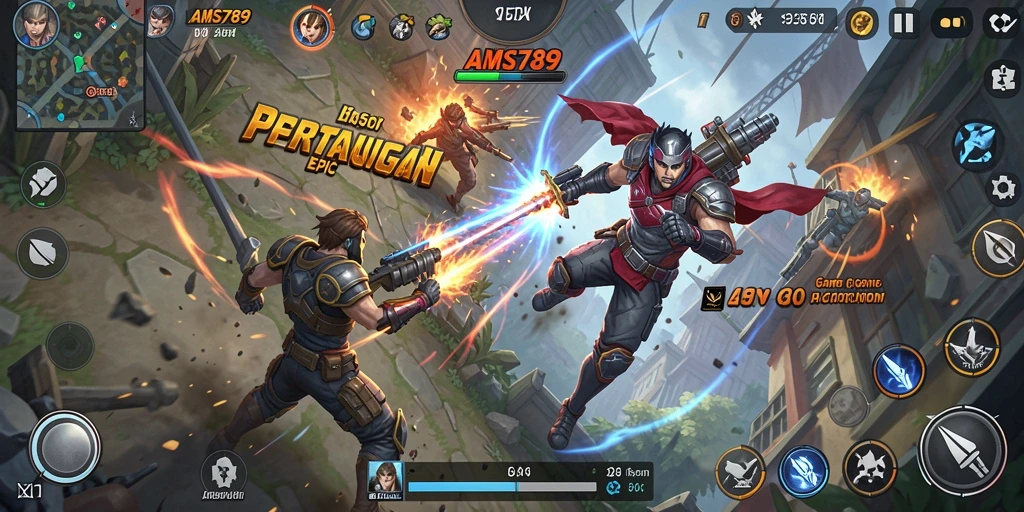 Tampilkan aksi mendebarkan dalam gameplay <strong>AMS789</strong> yang seru.
