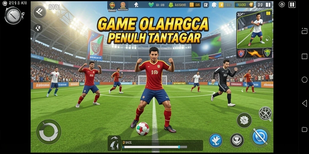 Screenshot DY01 menampilkan aksi seru di lapangan olahraga.