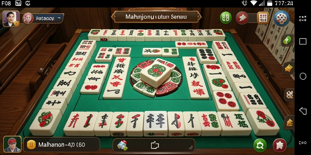 Screenshot gameplay F08 menunjukkan keseruan permainan Mahjong yang menantang.