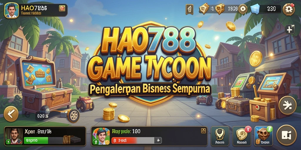 Tampilan gameplay HAO788 yang menarik saat membangun bisnis Tycoon.