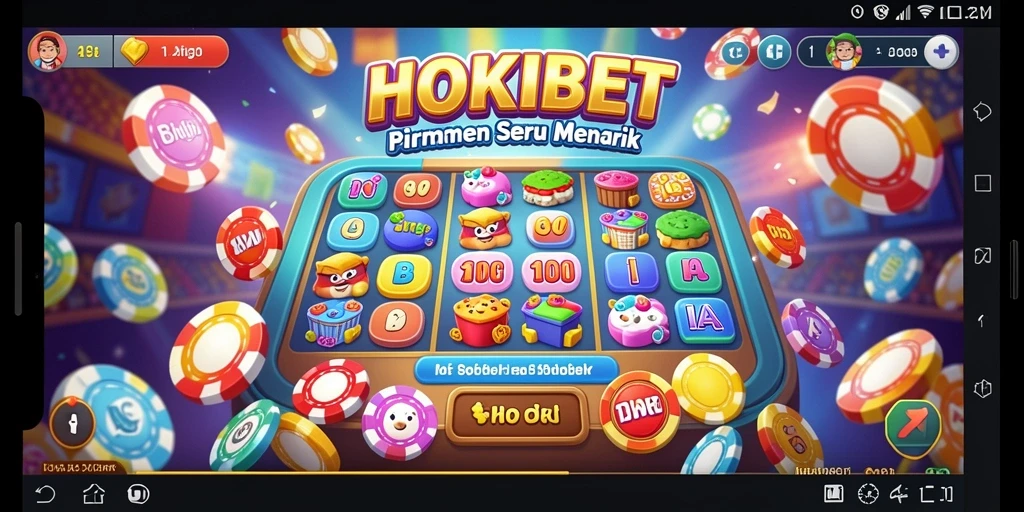 Tampilan gameplay HOKIBET dengan angka Bingo yang penuh warna.