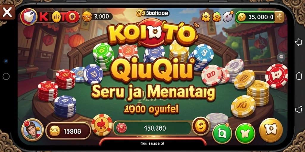Screenshot menampilkan gameplay menarik KOITOTO dalam pertempuran QiuQiu.