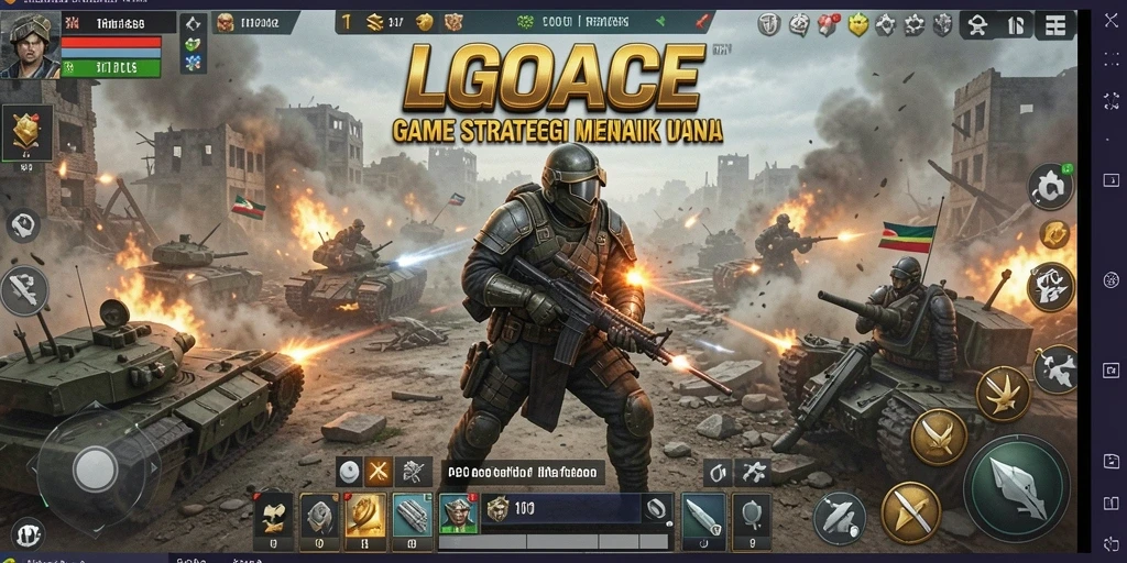Tampilan gameplay seru dan strategis dari LGOACE.