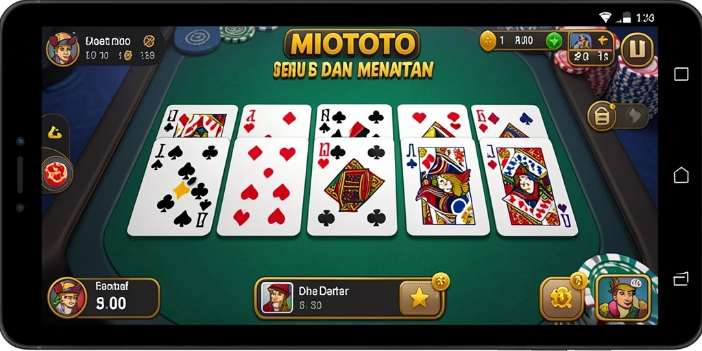 Tampilan gameplay Domino yang seru di MIOTOTO.