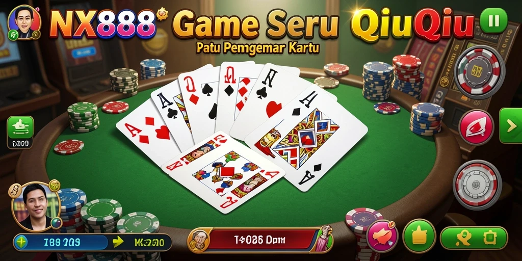 Tampilan gameplay seru dalam QiuQiu NX888.