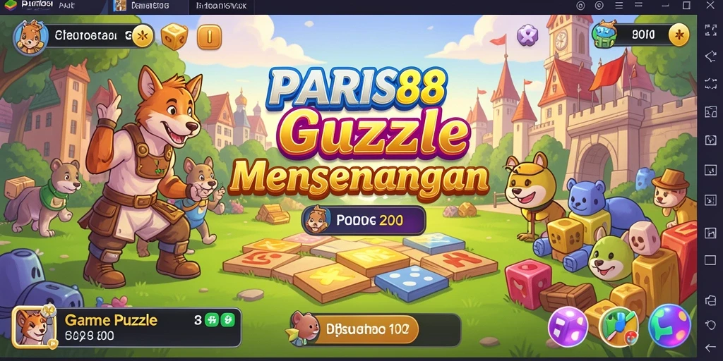 Tampilan gameplay menarik dan penuh tantangan dari PARIS88.