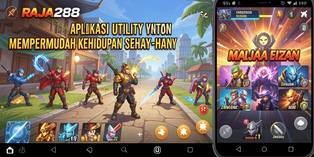 Tampilan utama RAJA288 yang sederhana dan fungsional.