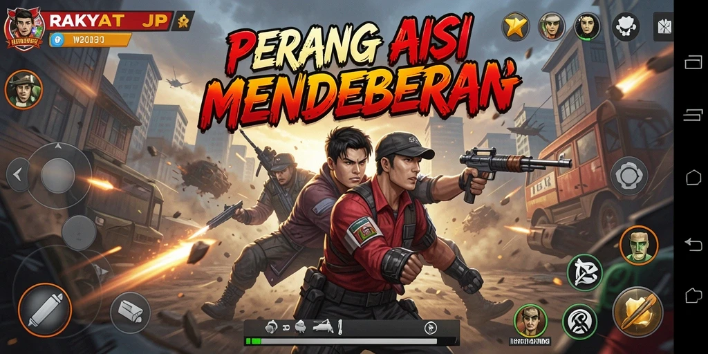 Tampilan gameplay RAKYATJP yang mendebarkan dan menantang.