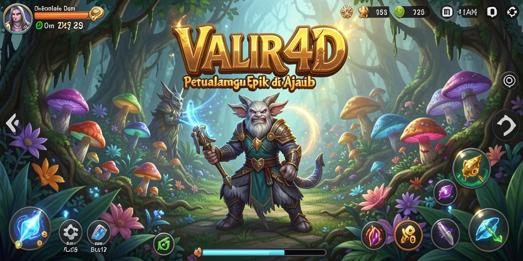 Screenshot gameplay VALIR4D menampilkan petualangan seru di dunia magis.